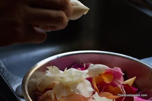 Rose-petal-salad ; ยำกลีบกุพชกะ