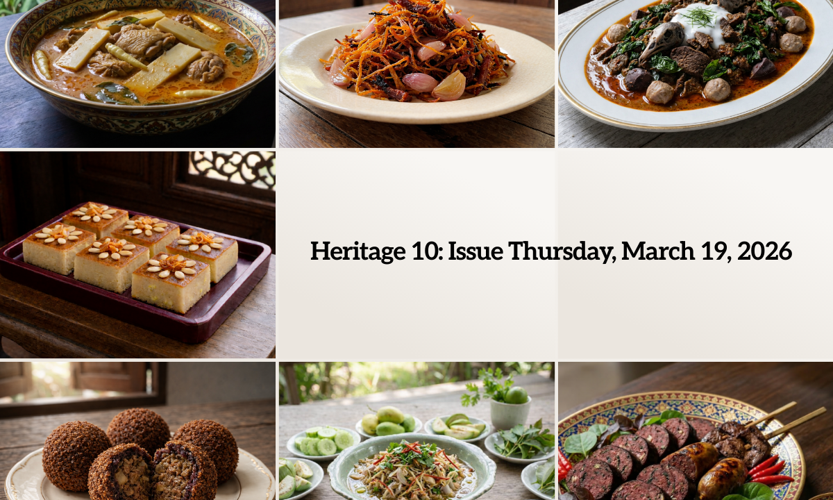 Heritage 10: Issue Thursday, March 19, 2026