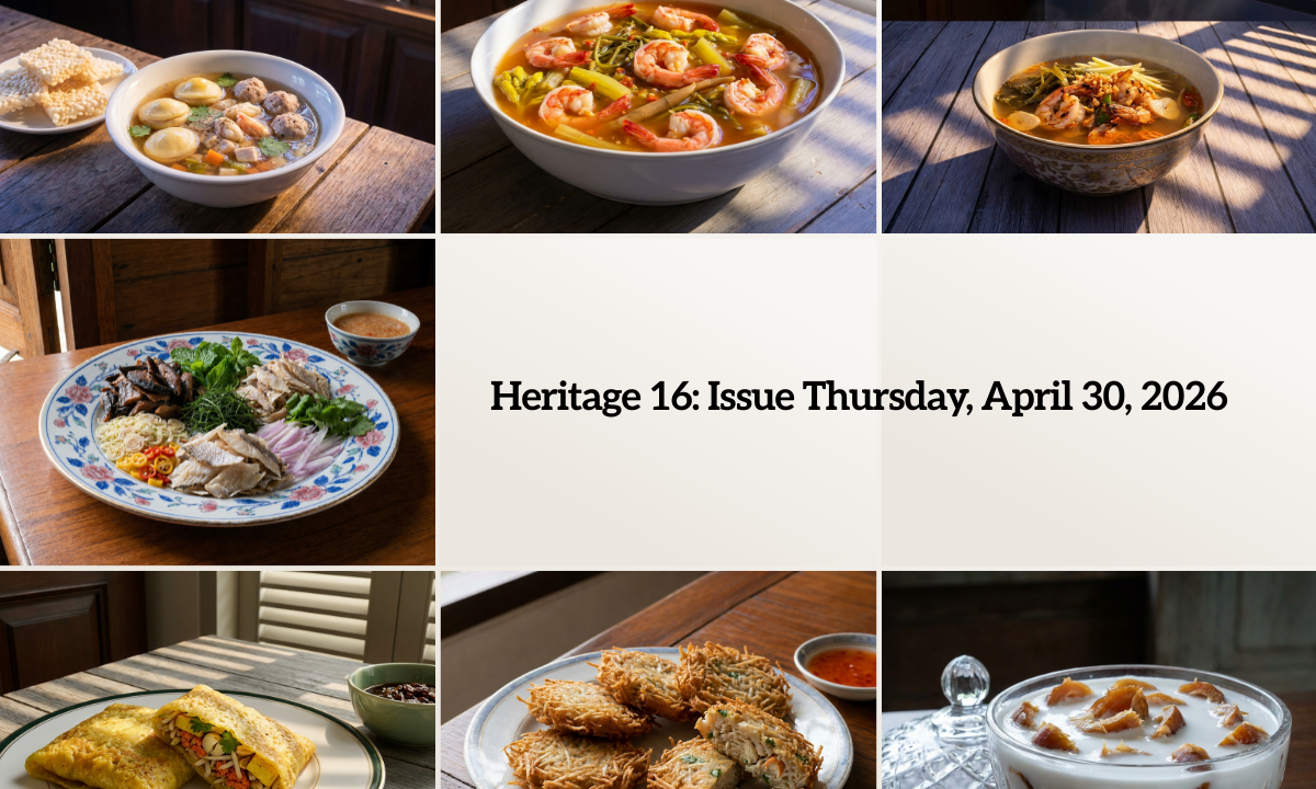 Heritage 16: Issue Thursday, April 30, 2026