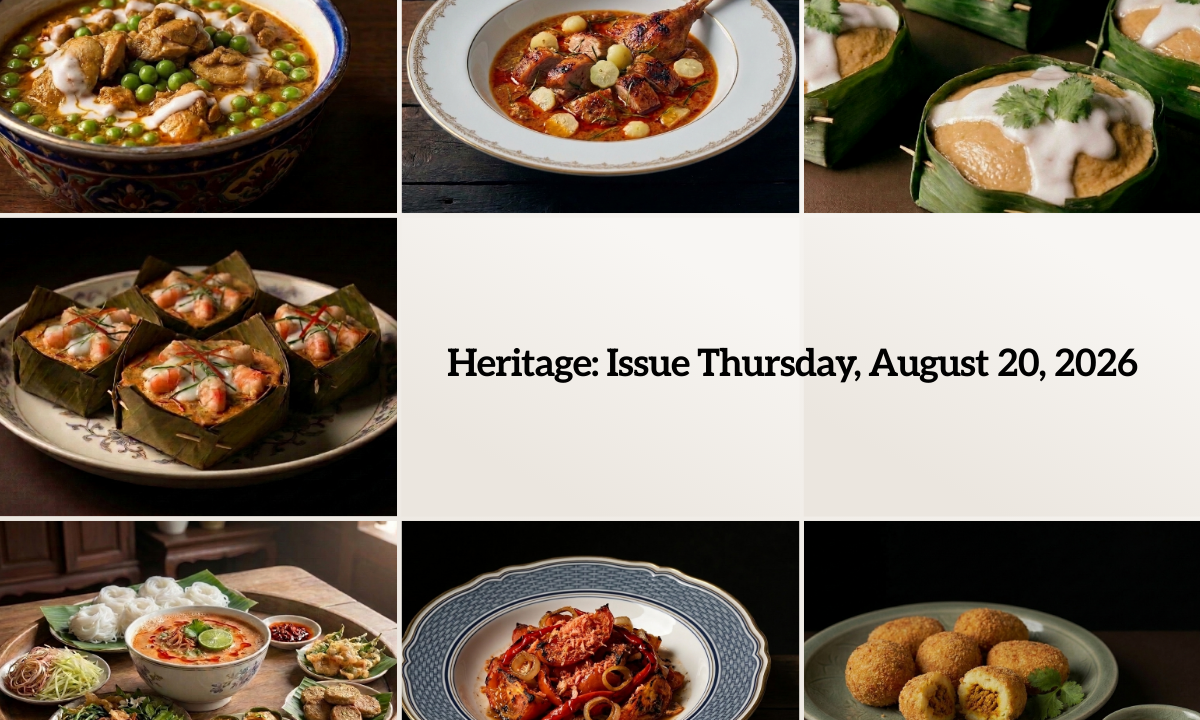 Heritage: Issue Thursday, August 20, 2026