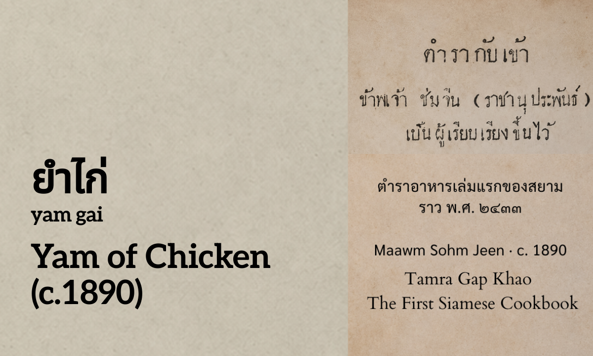 Yam of Chicken (ยำไก่; yam gai)