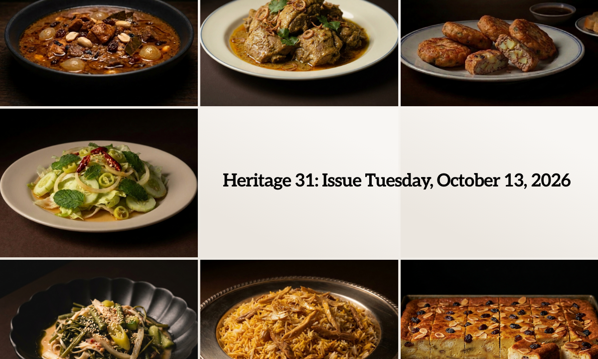 Heritage 31: Issue Tuesday, October 13, 2026